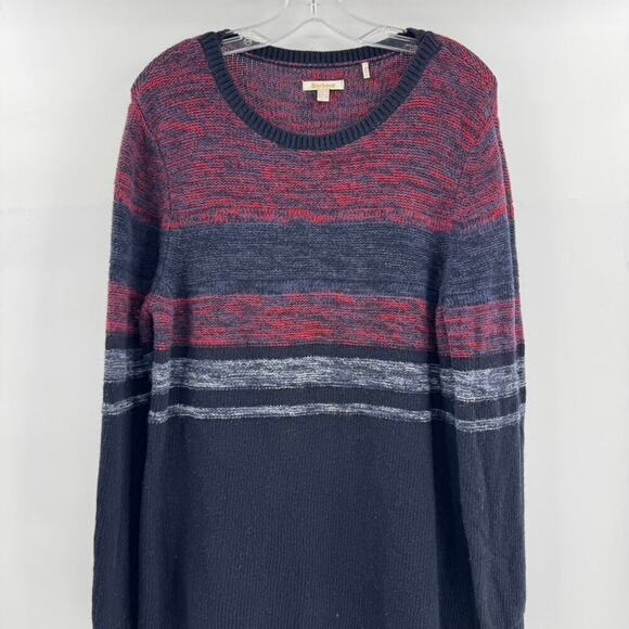 Barbour Sweater Dress Sz 12 Crew Neck Knit Navy Blue Coastal Collection - Picture 3 of 8